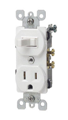 SWITCH/RECEPTACLE SP15WH