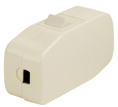 FEED-THRU SWITCH SP IVORY