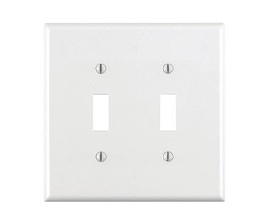 Wallplate 2g Toggle Wh