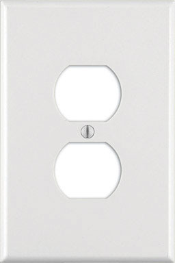 Leviton White 1 gang Thermoset Plastic Duplex Outlet Wall Plate 1 pk