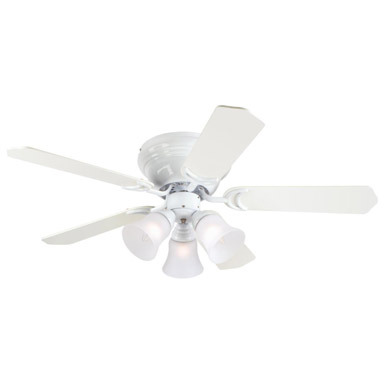 CEILING FAN42"5BL WHITE