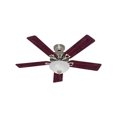 CEILING FAN BR NCKL 52"