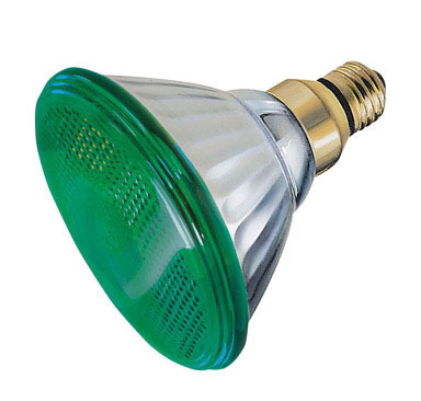 BULB 100WPAR38 GREEN FLD