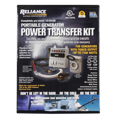 GENERATOR TRANSFER KIT 30A 6CIRC