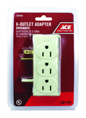 ACE 6 Outlet White Side Tap