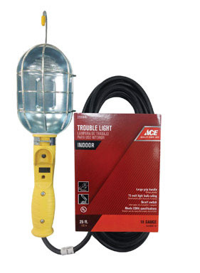 Ace 75 W 25 ft. 16/3 SJT Incandescent Trouble Light