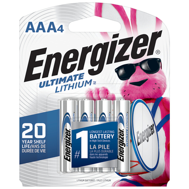 Energizer ULT Lithium AAA 4PK