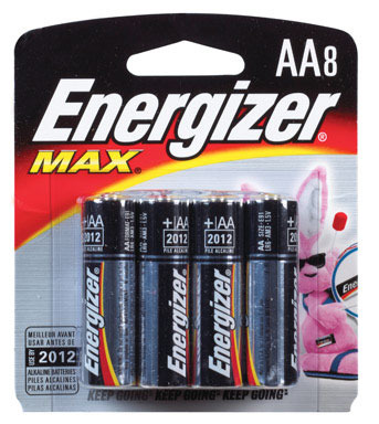 BATTERY ENERGIZER AA 8PK MAX