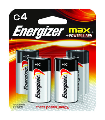 4PK C Energizer Max Batteries