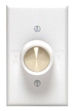 5 Amp Rotary Fan Control White