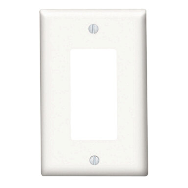 WALLPLAT 1G RECTANGL WHT