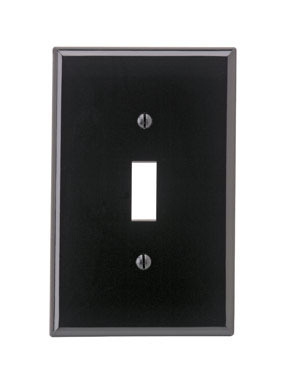 WALLPLATE SWITCH 1G BLK