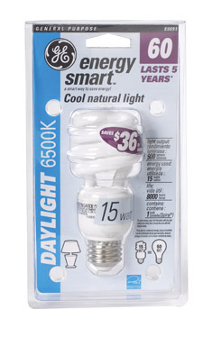 CFL  DAYLIGHT 15W GE