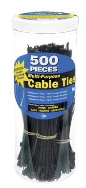 TIES CABLE UVB AST 500PK