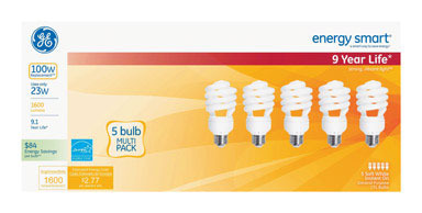 BULB CFL 26W SPIRAL 5PK