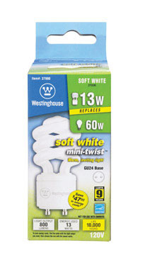 BULB CFL GU24 13W TWIST