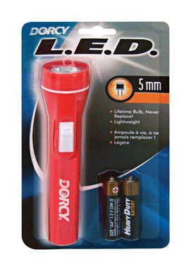 FLASHLIGHT 2AA LED PLAST