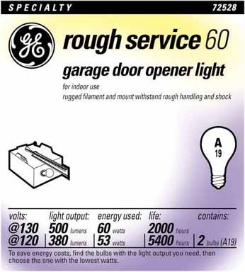 BULB 60W GARAGE OPENER