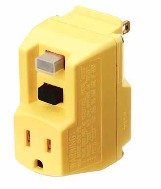 GFCI PORTABLE PLUG YLW