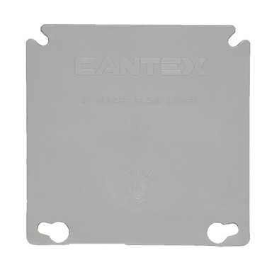 4" Blank Cover PVC Gray