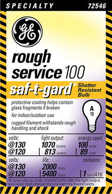 BULB-ROUGH SERV STG 100W