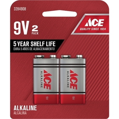 Battery Alkaline 9v 2pk