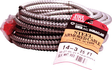 CABLE AC 14-3 STEEL 25'