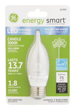 BULB LED 2W MED DECO CL