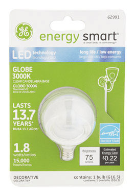 BULB LED1.8W CANDG16.5CL