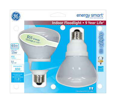 BULB CFL R30 DAYLITE 2PK