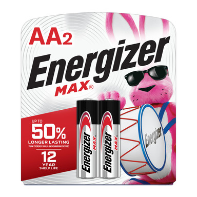 BATTERY ALKALINE AA 2PK