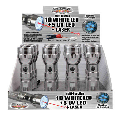 FLASHLIGHT 10LED 5UV LZ