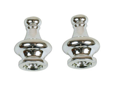 FINIAL 1-1/4" NICKEL PK2