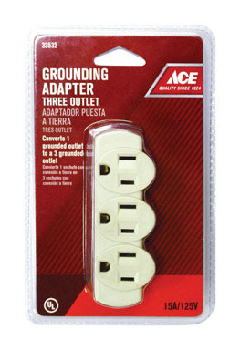 ACE Grounded 3 Outlet Adapter