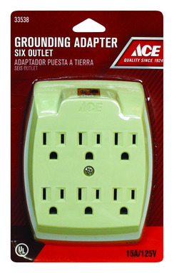 TAP POWER 2TO6 OUTLET IVORY