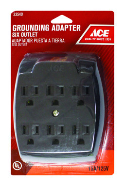 TAP POWER 2TO6 OUTLET BRN