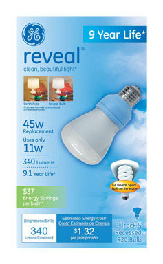 BULB CFL R20 REVEAL 11W