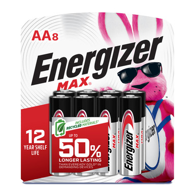 Energizer Max Alkaline AA 8PK