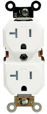 20A WHITE COMMERCIAL GR OUTLET