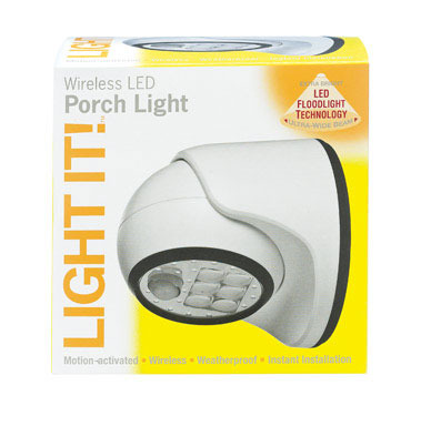 LED WIRELESS SENSOR PORCH LIGHT