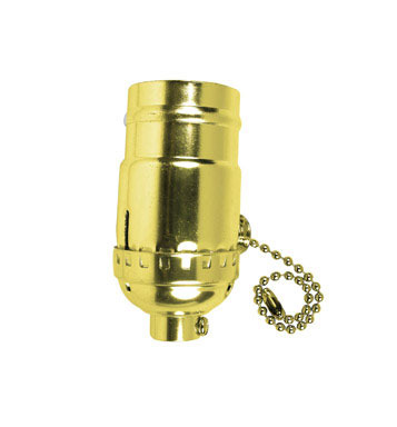 Brass On/Off Pull Chain Socket