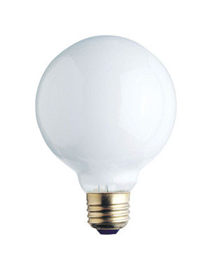 BULB G-25 60W WHITE