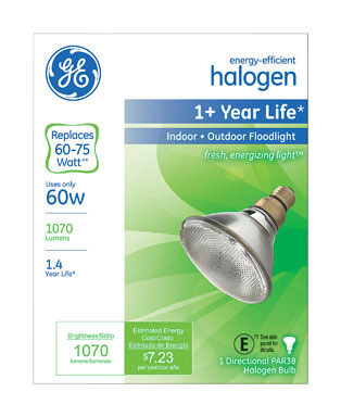 BULB 60W PAR38 HAL FLD