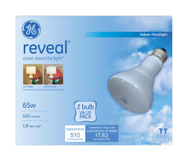 BULB 65W BR30 RVL FLD2PK