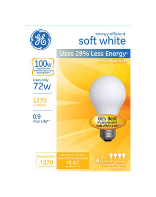 BULB HAL A19 72W SW 4PK