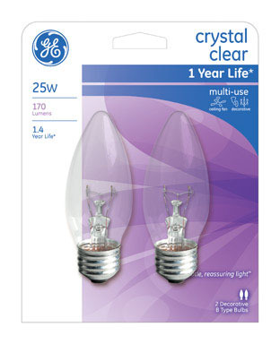 BULB 25W BT MB CLR2PK