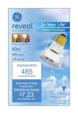 BULB 60W PAR16 FLOOD/RVL