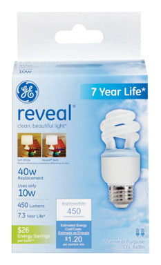 BULB 10W RVL SPRL 2PK