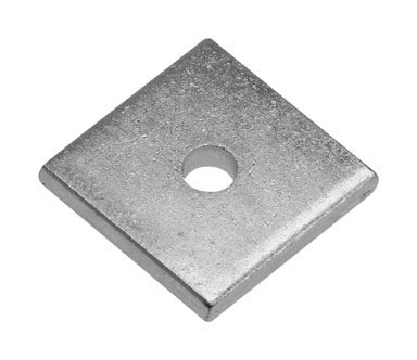 WASHER SQUARE 1/4" BG/5