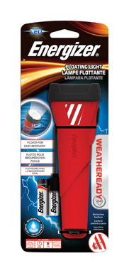 Energizer Weatheready 55 lm Black/Red LED Flashlight AA Battery